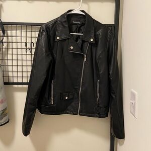 NWOT | Tanming women’s‎ PU leather jacket — XL
